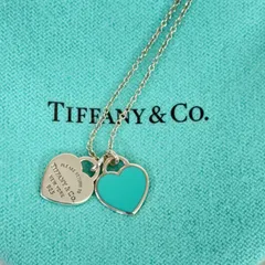 【人気！】Tiffany＆co. ティファニー リターントゥハート ダブルハート チェーン ネックレス ブルー 青色 SV925 Ag925 スターリングシルバー 銀 レディース アクセサリー ジュエリー
