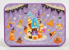 東京ディズニーリゾート お菓子缶（チョコレートクランチ） DISNEY HALLOWEEN 2023 Have a Sweet HALLOWEEN 2023 40周年
