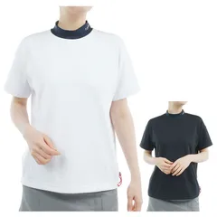 トミーヒルフィガー ゴルフ モックシャツ レディース 半袖 シャツ モックネック ハイネック 吸水速乾 抗菌防臭 UVカット ゴルフウェア ブランド 無地 ロゴ THLA529