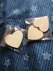 クラフト　ハート　大小7