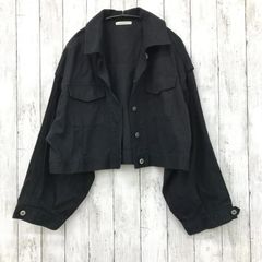【 NICE CLAUP 】ナイスクラップ ショート丈ジャケット ブラック サイズF