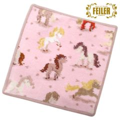 【新品 未使用】FEILER フェイラー  ハンカチ　タオル　ハンドタオル　ハッピーポニー HAPPY PONY 140