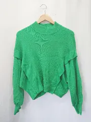 ◇ ⊇ URBAN RESEARCH アーバンリサーチ ハイネック 長袖 ニット セーター サイズＯＮＥ グリーン レディース E  【1505290032957】