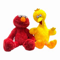 ユニクロ UNIQLO KAWS セサミストリート コラボ エルモ ビッグバード ぬいぐるみ タグ付き 