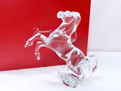 （希少）バカラ baccara いななく馬 ホース バカラ フィギュリン ○ いななく馬 置物 馬 オーナメント