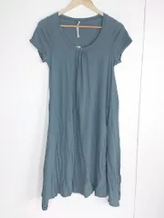 ◇ sunaokuwahara スナオクワハラ アンゴラ混 半袖 膝下丈 カットソー ワンピース サイズM グレー系 レディース 【中古】 【1002801007973】