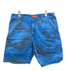 シュプリーム SUPREME Overdyed Camo Cargo Short "Blue" ショツ ショートパンツ 迷彩 カモフラ ハーフパンツ カモフラージュ・迷彩 ブルー サイズ34 101MB-492