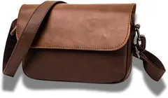 Capprecier ショルダーバッグ メンズ 斜めがけバッグ サコッシュ メッセンジャー 軽量 ポーチ 小さめ バック puレザー 旅行 人気 おしゃれ 男性 調整可能(ブラウン)