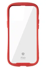 iFace Reflection iPhone 13 Pro Max ケース クリア 強化ガラス (レッド)【アイフォン13promax アイフェイス 透明 耐衝撃 米国MIL規格取得 ストラップホール付き】 [iPhone 13 Pro Max専用・レッド]