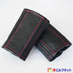 シートベルトバックルカバー 本革×ウルトラスエードレザー (カラーステッチ)2個1組