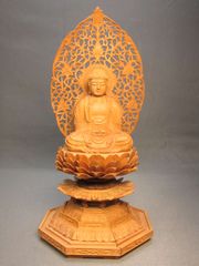 仏教美術 時代 銅製 細密 阿弥陀如来座像 山名常人作 共箱 - メルカリ
