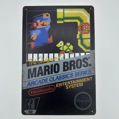 新品 ブリキ看板 マリオブラザーズ 任天堂 アーケード レトロ ゲーム インテリアのサムネイル