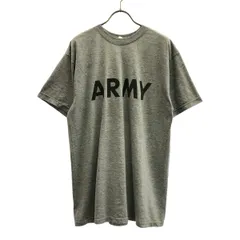 US ARMY アメリカ軍 00s 2004年 トレーニング プリント柄 半袖 Tシャツ M グレー バックプリント メンズ 古着