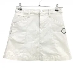 ジャックバニー スカート ライトベージュ ロゴ黒 内側インナーパンツ レディース 0(S) ゴルフウェア Jack Bunny