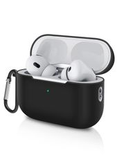 Vikisda Airpods pro 第2世代 用 ケース【2023/2022年モデル】AirPods Pro 2 保護カバー シリコンケース 装着充電可能 全面保護 落下防止 キズ防止 耐衝撃 防塵 軽量 エアーポッズ プロ 2世代 カバー カラビナ付き