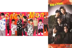 【中古】ポスター 両面ピンナップポスター(三つ折) Snow Man/King ＆ Prince ポポロ 2022年5月号綴じ込み付録