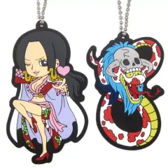 【中古】キーホルダー・マスコット(キャラクター) ハンコック＆サロメ 描きおろしラバーマスコットセット 「一番くじ ワンピース ONE PIECE ALL STAR」 N賞