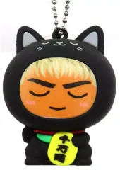 【中古】キーホルダー 【シークレット】 LIKIYA(THE RAMPAGE) まねきねこ着ぐるみキーホルダー(黒色) 「居酒屋えぐざいる」