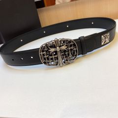 人気 クロムハーツ Chrome Hearts ベルト  十字 シルバー