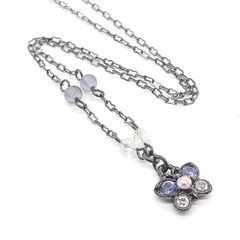 ANNA SUI アナスイ ネックレス 蝶 パピヨン バタフライモチーフ ラインストーン ブラック
