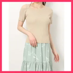 ★スタッフおすすめ★ストラップ付きワンショル半袖ニット  ◇身長165cm B79 W56 H84/モデル着用サイズM 上品　おすすめ おしゃれ　★売れ筋★　人気 高見え　高級感