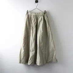 2021SS スピックアンドスパン Spick and Span ライトタフタギャザースカート 38/ベージュ系 高密度 光沢 フレア 【2400014332629】