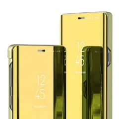 P20 Lite ケース 手帳  ミラー光沢 ハイブリット 手帳 ケース 【Color】 ゴールドのサムネイル