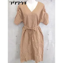 ◇ ◎ nano universe ナノ ユニバース ボリューム袖 半袖 ロング ワンピース サイズ36 オレンジ系 レディース 【中古】 【1103090016209】