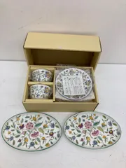 【広店】ミントン ハドンホール ペアカップ&ソーサー プレート2枚 セット【426-0136】