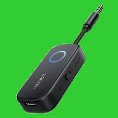 【数量限定】Bluetooth5.2 2-in-1 ワイヤレス レシーバー 飛行機/車載/テレビ/ホーム 送信機&受信機 Airpods/ヘッドフォン用 トランスミッター＆ デュアルペア、 Bluetooth 3.5mmAux UGREEN オーディオトランス