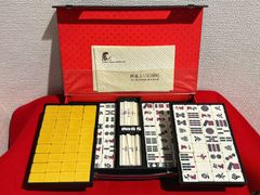 【na-00059】トンシー　麻雀牌　美和ゴム工業　専用ケース　麻雀　麻雀ゲーム　ボードゲーム