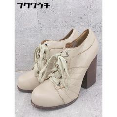 ◇ JeffreyCampbell 제프리 캠벨 레이스 업 힐 펌프스 신발 사이즈 36 베이지 레이디스 [중고] [1002799007238]