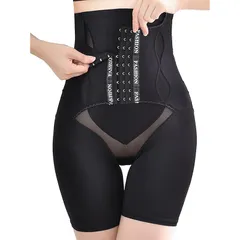[veimia] 補正ショーツ ハイウエスト骨盤ガードル補正機能あるフロントホック シェイプアップショーツ ハイウエスト ガードル くびれ 腹   (JP, アルファベット, XL, ブラック)