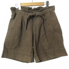 MARGARET HOWELL 2023SS リネンハーフパンツ マーガレットハウエル MARGARET HOWELL リネンハーフワイド