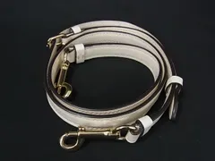 ■極美品■ COACH コーチ レザー バッグ用 ショルダーストラップ 肩掛け 斜め掛け レディース ホワイト系 FR1811