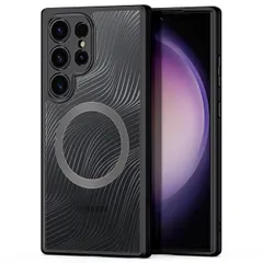 Miimall対応 Samsung Galaxy S24 Ultra用カバー マグネチック 衝撃吸収 Galaxy S24 Ultraケース 磁気吸着 PC+TPU材質 軽量 指紋防止 傷防止 ぴったり対応 ギャラクシー S24 ウルトラと互換性あ