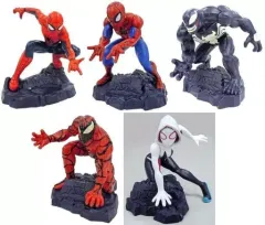 【中古】トレーディングフィギュア 全5種セット 「スパイダーマン カプセルスタチュー2nd」