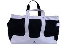 【美品】adidas(アディダス) ボストンバッグ 白ネイビー フリーサイズ ゴルフ用品 2504-0290 中古