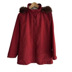 Aquascutum(アクアスキュータム) コート サイズ4F レディース - ボルドー×ダークブラウン