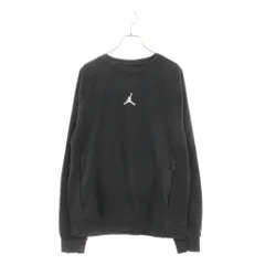 JORDAN BRAND (ジョーダンブランド) Dri-FIT SPRT CSVR ジャンプマンロゴプリント ラグランスリーブ クルーネック スウェット トレーナー ブラック DV1287-010のサムネイル