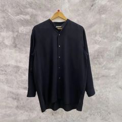 67.HEUGN 23SS SHIRT073 Morris Wool バンドカラーシャツ - メルカリ