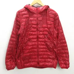 G■ユニクロ/UNIQLO ウルトラライトダウンジャケット【M】赤/men's/ｍ27【中古】■