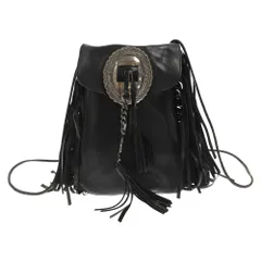SAINT LAURENT PARIS (サンローランパリ) 14AW Antia Leather Fringed Shoulder Bag アニタ フリンジ レザーショルダーバッグ ブラック 395012のサムネイル