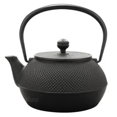 鉄瓶 7型アラレ 黒焼付 0.9L 900ml 鉄器 老舗 中国産 白湯 おしゃれ 急須
