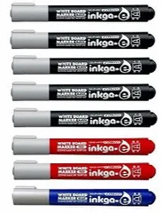 コクヨ ホワイトボード用マーカー インクガイイ スタンダードタイプ 細字 PM-BN101 【黒 5本・赤2本・青1本 セット】