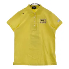 サイズ：2 PEARLY GATES パーリーゲイツ 2023年 半袖ポロシャツ ロゴ刺繍  イエロー系 [240101474820] ゴルフウェア レディース ストスト