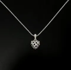 ●【最安値】SWAROVSKI スワロフスキー ラインストーン ハートネックレス/A-206-5491-1.5/シルバー/高級/本物/可愛い/お洒落/オーストリア/チロル地方