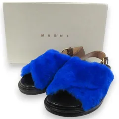 【新品・未使用】マルニ♡ フラワー　ビジュー　サンダル　ブラック MARNI - 【新品・未使用】マルニ♡ フラワー ビジュー サンダル
