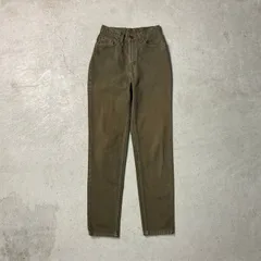 90年代 USA製 Levi's リーバイス 512 カラーデニムパンツ オリーブグリーン レディースW27 