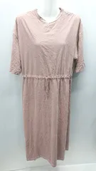 ◇ BEAMS HEART ビームス ハート 半袖 ロング丈 ワンピース サイズ表記なし レッドベージュ系 レディース E  【1406180073084】